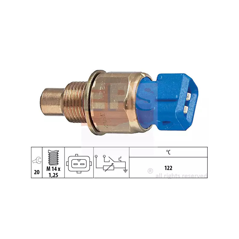 Aušinimo skysčio temperatūros siuntimo blokas  EPS 1.830.552