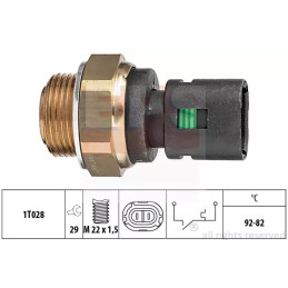 Radiatoriaus ventiliatoriaus temperatūros jungiklis  EPS 1.850.128