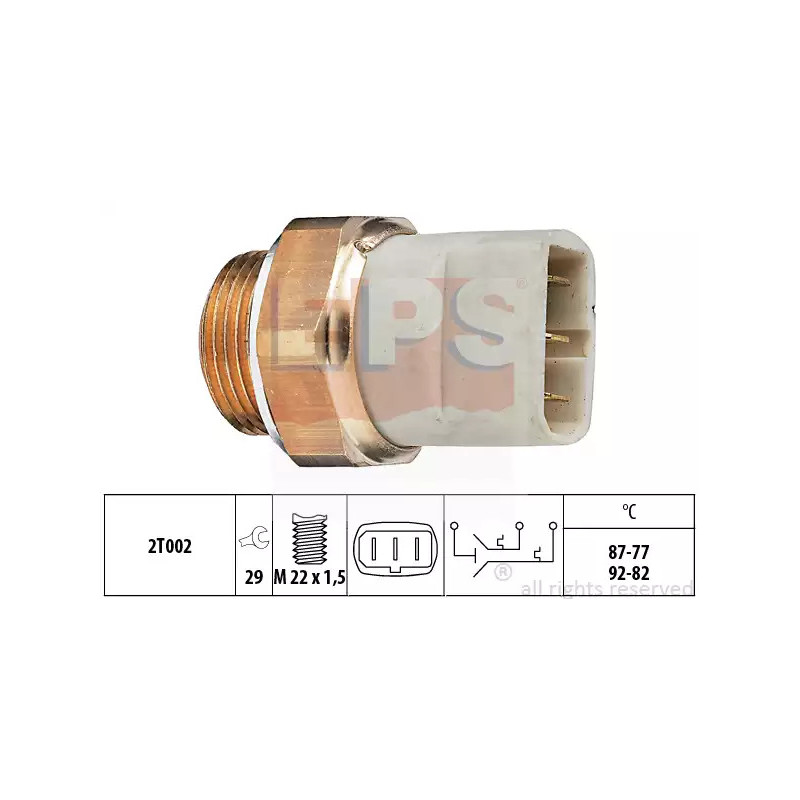 Radiatoriaus ventiliatoriaus temperatūros jungiklis  EPS 1.850.626