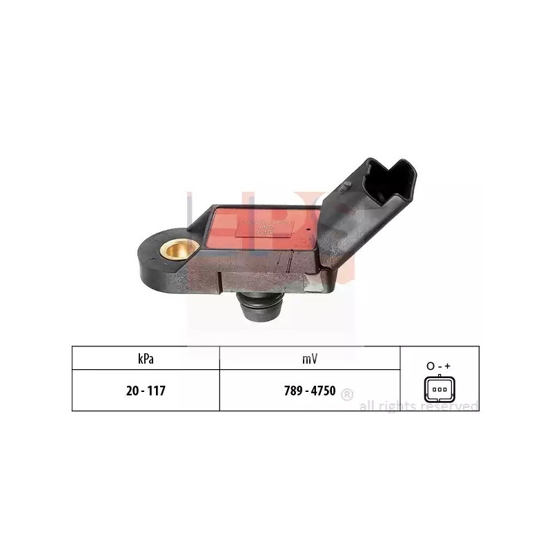 Stabdžių stiprintuvo slėgio jutiklis  EPS 1.993.056