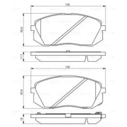 Diskinių stabdžių trinkelių rinkinys  BOSCH 0 986 494 559