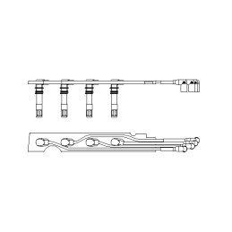 Uždegimo laidų komplektas  BREMI 968G100