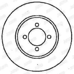 Stabdžių diskas  JURID 561375JC