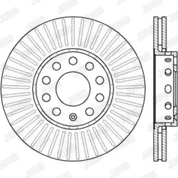 Stabdžių diskas  JURID 561548JC