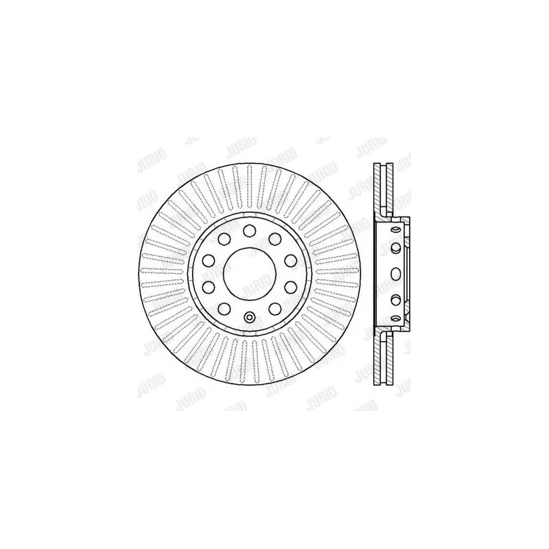 Stabdžių diskas  JURID 561548JC
