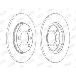 Stabdžių diskas  JURID 561555JC