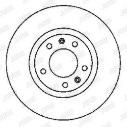 Stabdžių diskas  JURID 561596JC