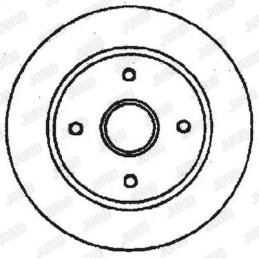 Stabdžių diskas  JURID 561678JC