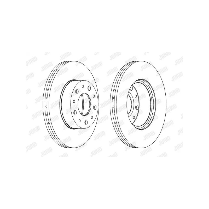 Stabdžių diskas  JURID 561984JC