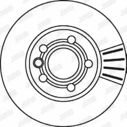 Stabdžių diskas  JURID 562043JC