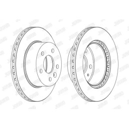 Stabdžių diskas  JURID 562054JC