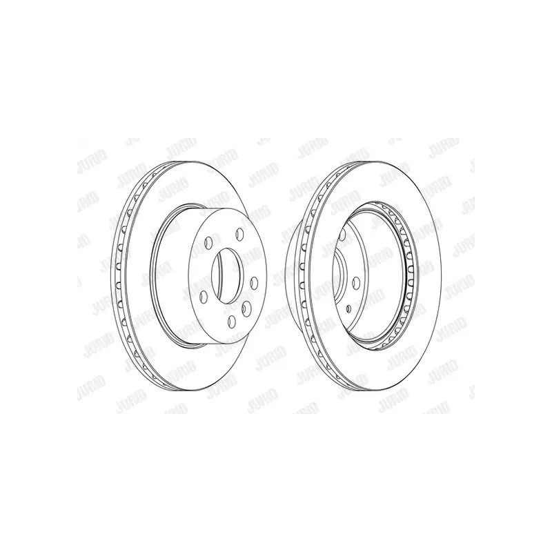 Stabdžių diskas  JURID 562054JC
