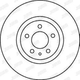 Stabdžių diskas  JURID 562061JC
