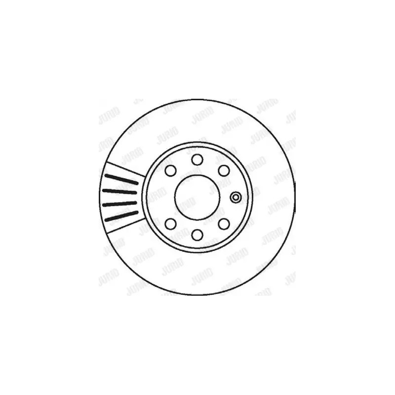 Stabdžių diskas  JURID 562069JC