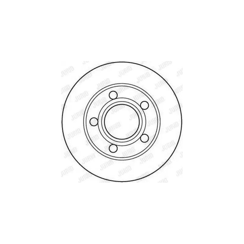 Stabdžių diskas  JURID 562089JC
