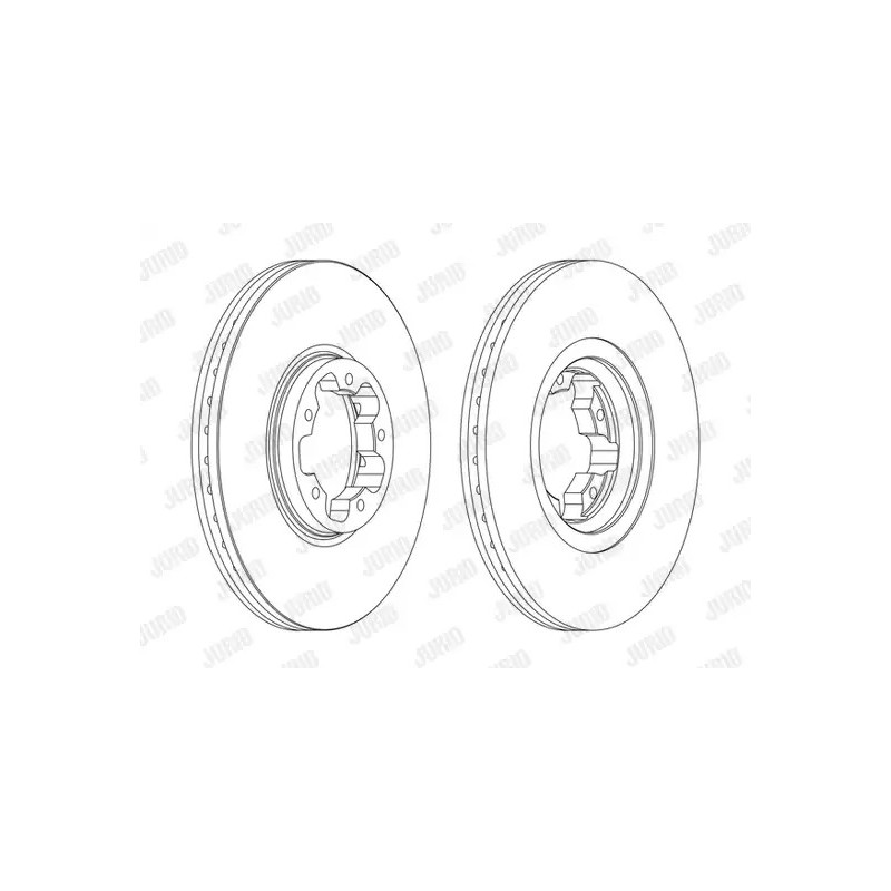 Stabdžių diskas  JURID 562141JC