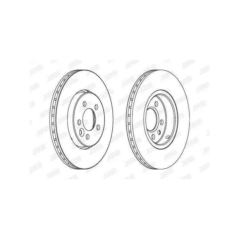 Stabdžių diskas  JURID 562165JC