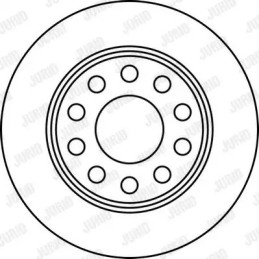 Stabdžių diskas  JURID 562191JC