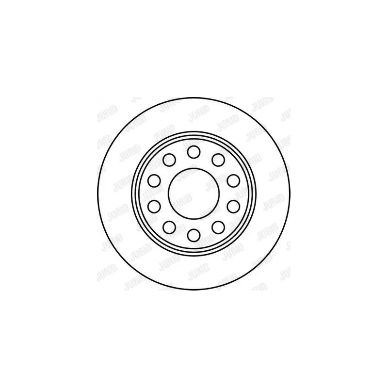 Stabdžių diskas  JURID 562191JC