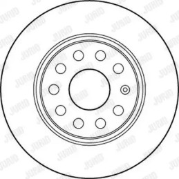 Stabdžių diskas  JURID 562237JC