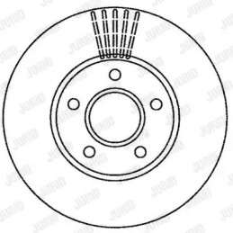 Stabdžių diskas  JURID 562251JC