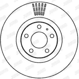 Stabdžių diskas  JURID 562265JC