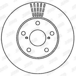 Stabdžių diskas  JURID 562269JC