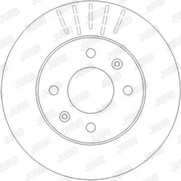 Stabdžių diskas  JURID 562273JC