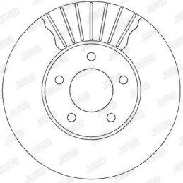Stabdžių diskas  JURID 562292JC