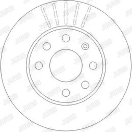 Stabdžių diskas  JURID 562290JC