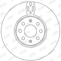 Stabdžių diskas  JURID 562297JC