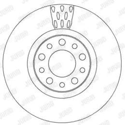 Stabdžių diskas  JURID 562299JC