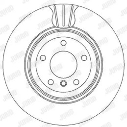 Stabdžių diskas  JURID 562334JC
