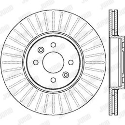 Stabdžių diskas  JURID 562410JC
