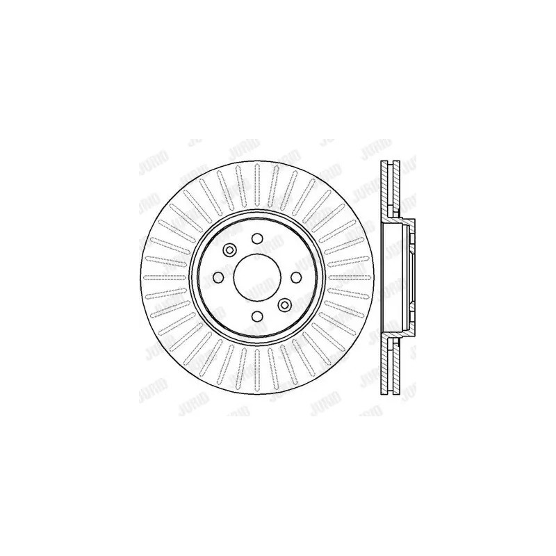 Stabdžių diskas  JURID 562410JC