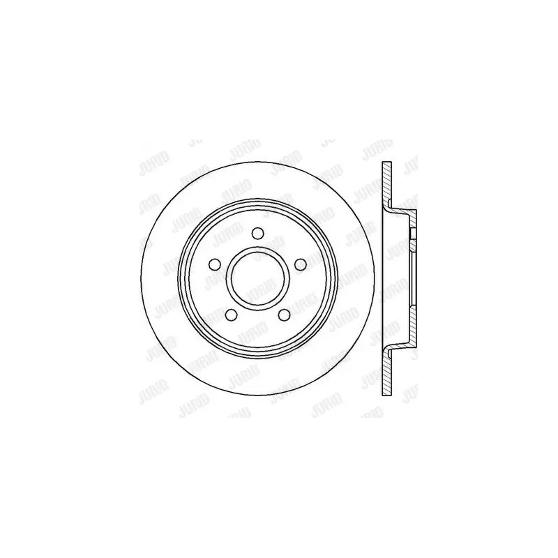 Stabdžių diskas  JURID 562411JC
