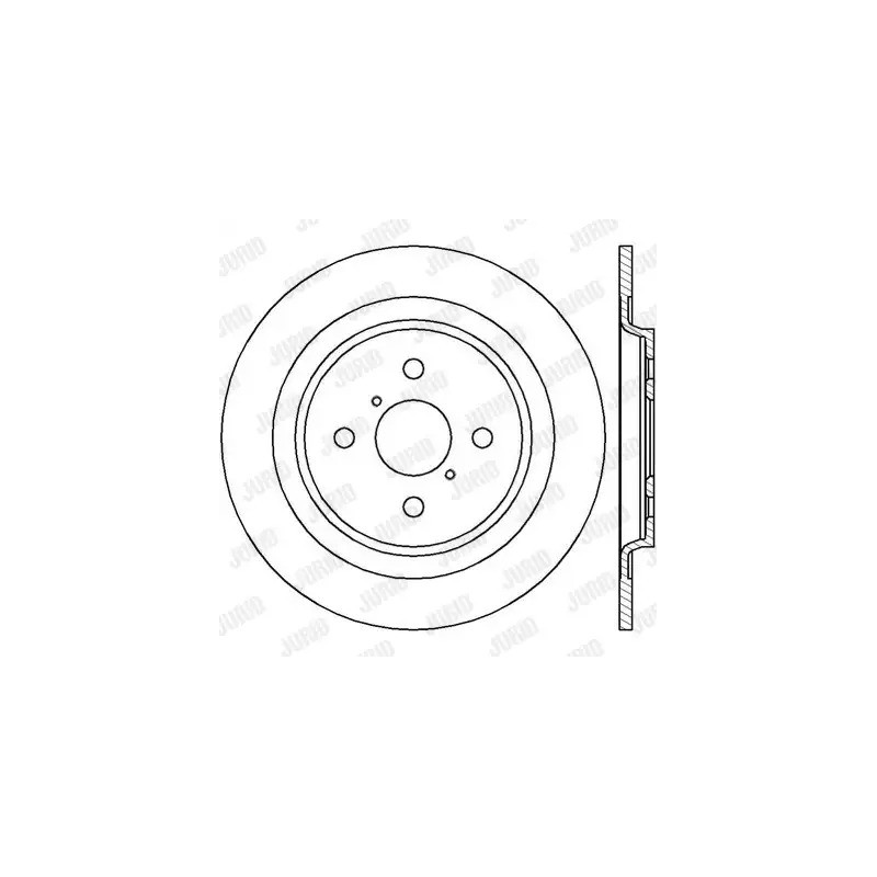 Stabdžių diskas  JURID 562422JC