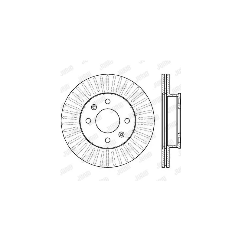 Stabdžių diskas  JURID 562425JC