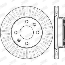 Stabdžių diskas  JURID 562428JC