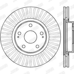 Stabdžių diskas  JURID 562430JC