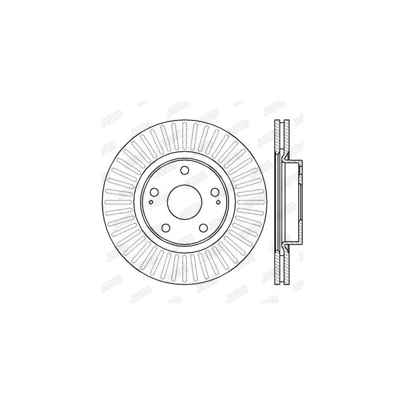 Stabdžių diskas  JURID 562430JC