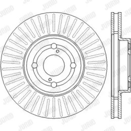 Stabdžių diskas  JURID 562435JC