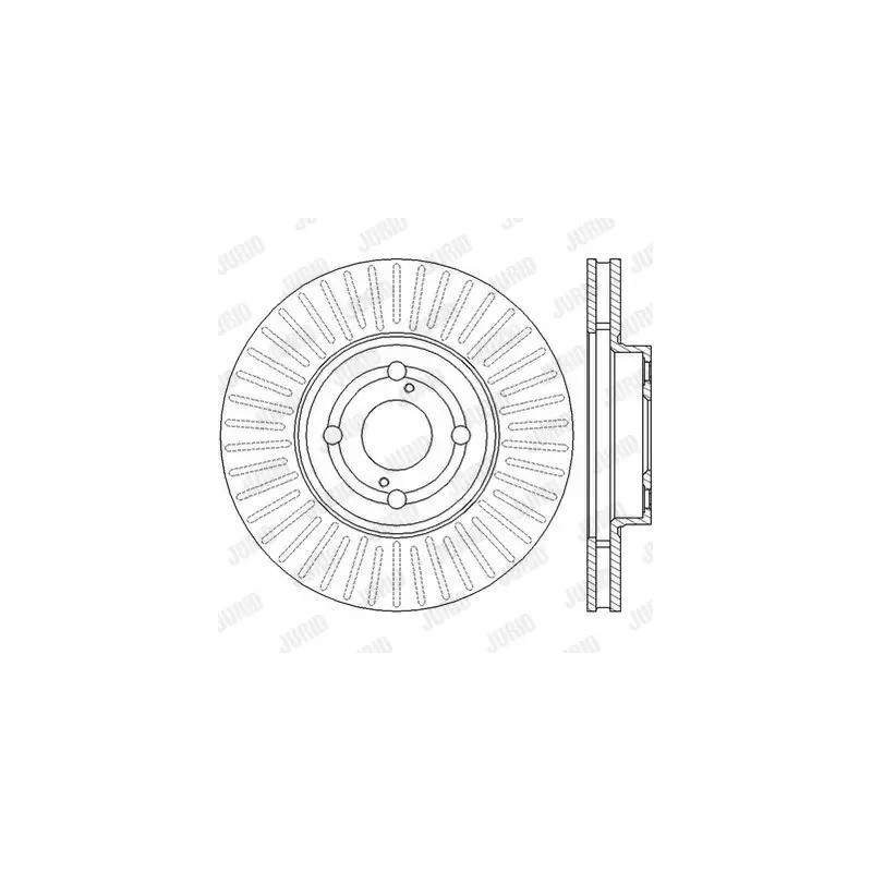 Stabdžių diskas  JURID 562435JC