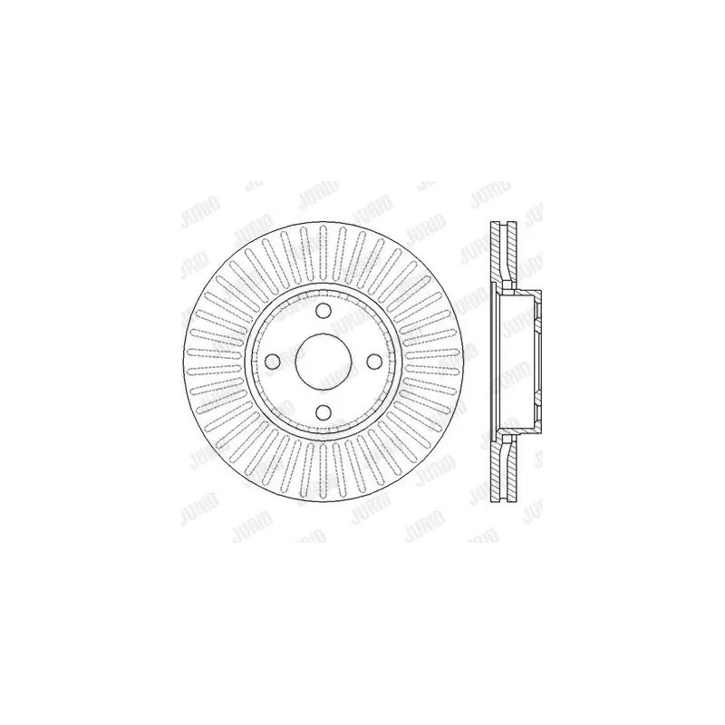 Stabdžių diskas  JURID 562436JC
