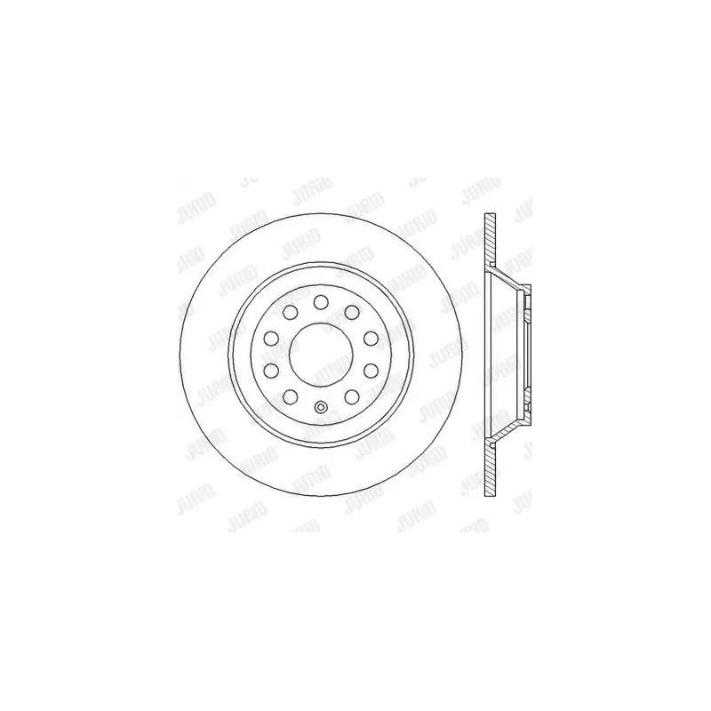 Stabdžių diskas  JURID 562438JC