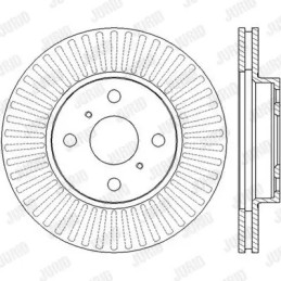 Stabdžių diskas  JURID 562455JC