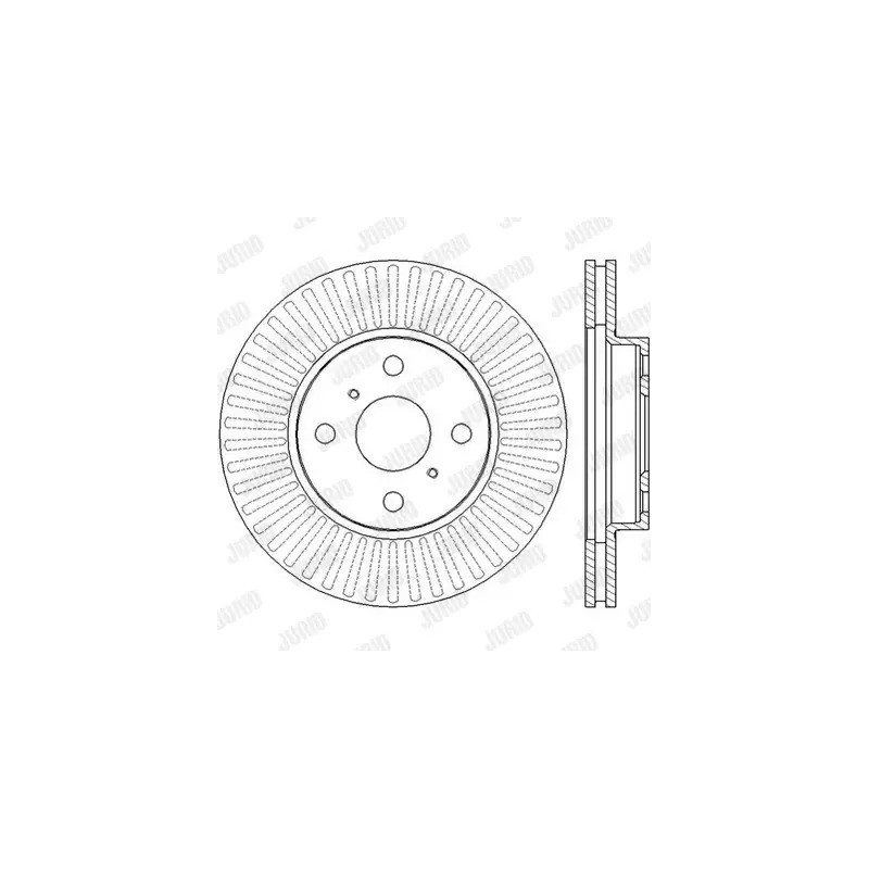 Stabdžių diskas  JURID 562455JC