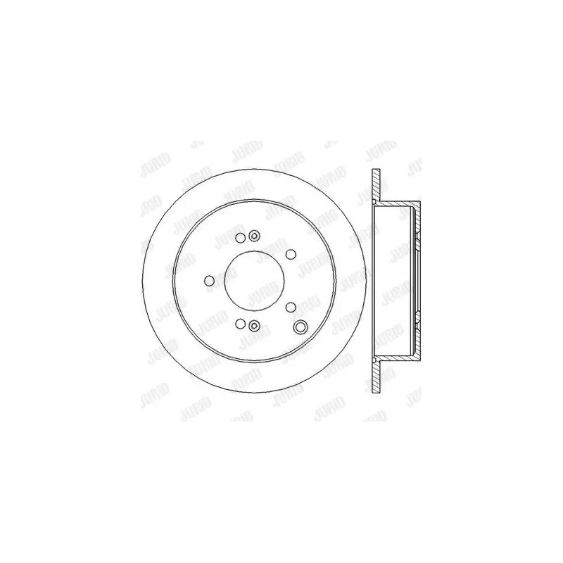 Stabdžių diskas  JURID 562454JC