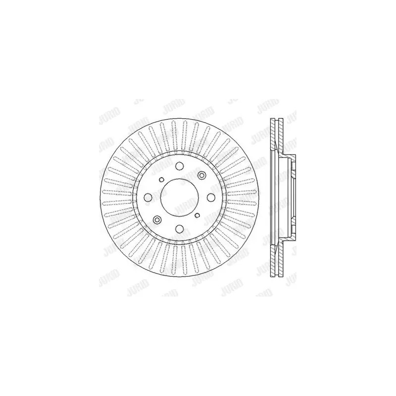 Stabdžių diskas  JURID 562456JC