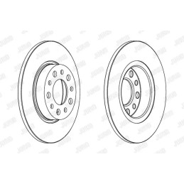 Stabdžių diskas  JURID 562501JC
